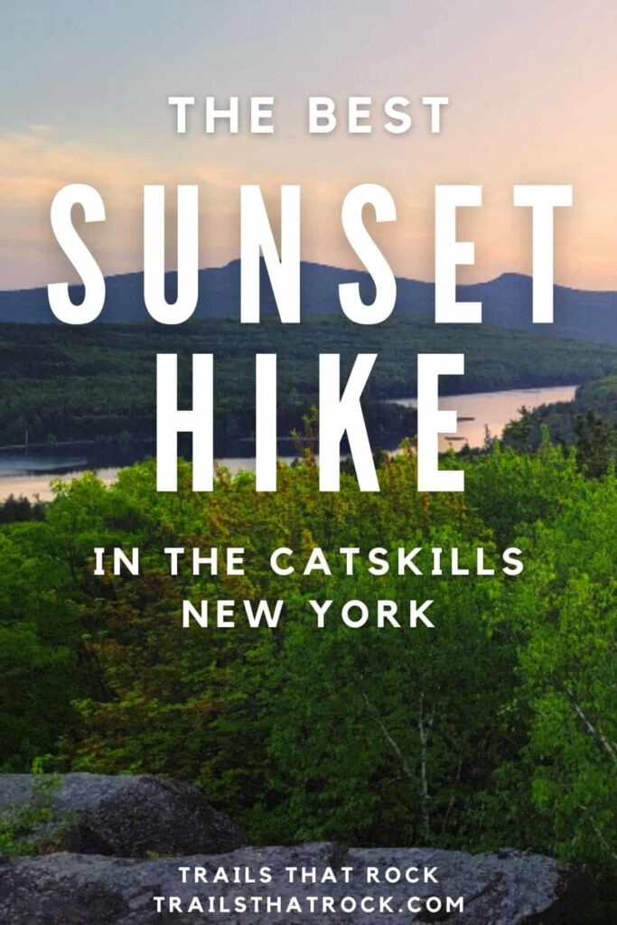 One of the best sunset hikes in the Catskills is the hike to Sunset Rock. It's a family-friendly hike that is fun to do any time of day, but the views at sunset are the best!