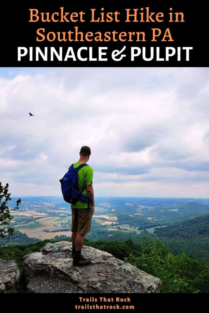 The Pulpit Rock and Pinnacle loop is a popular trail in southeastern pa