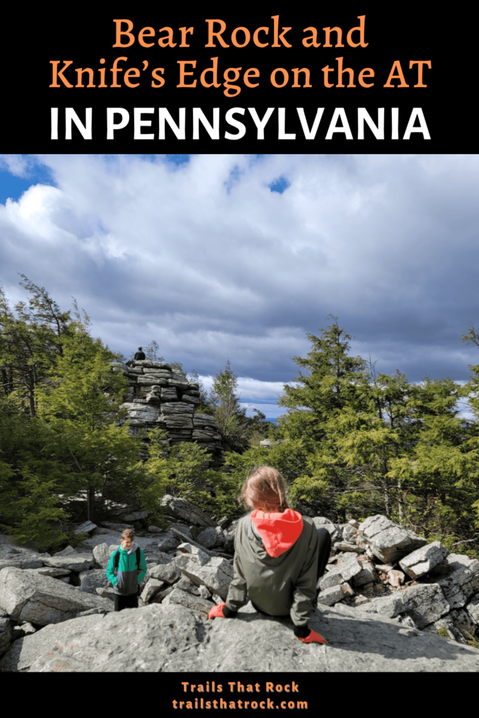 The hikes to Knife's Edge and Bear Rocks is one of the best in the Lehigh Valley. It's a fun trail with rock scrambling along the Appalachian Trail