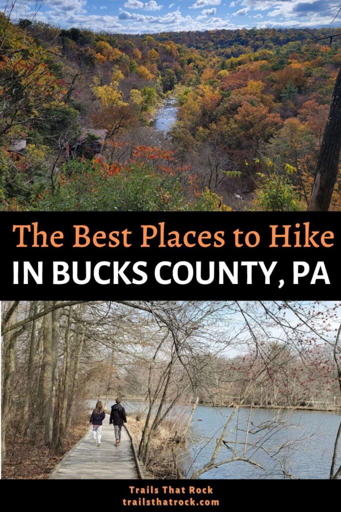 There are so many great hiking trails in Bucks County. Many are easy and accessible. Others are a little more difficult, But all of them are fun!