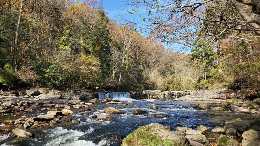 Image of Wissahickon Creek in early fall