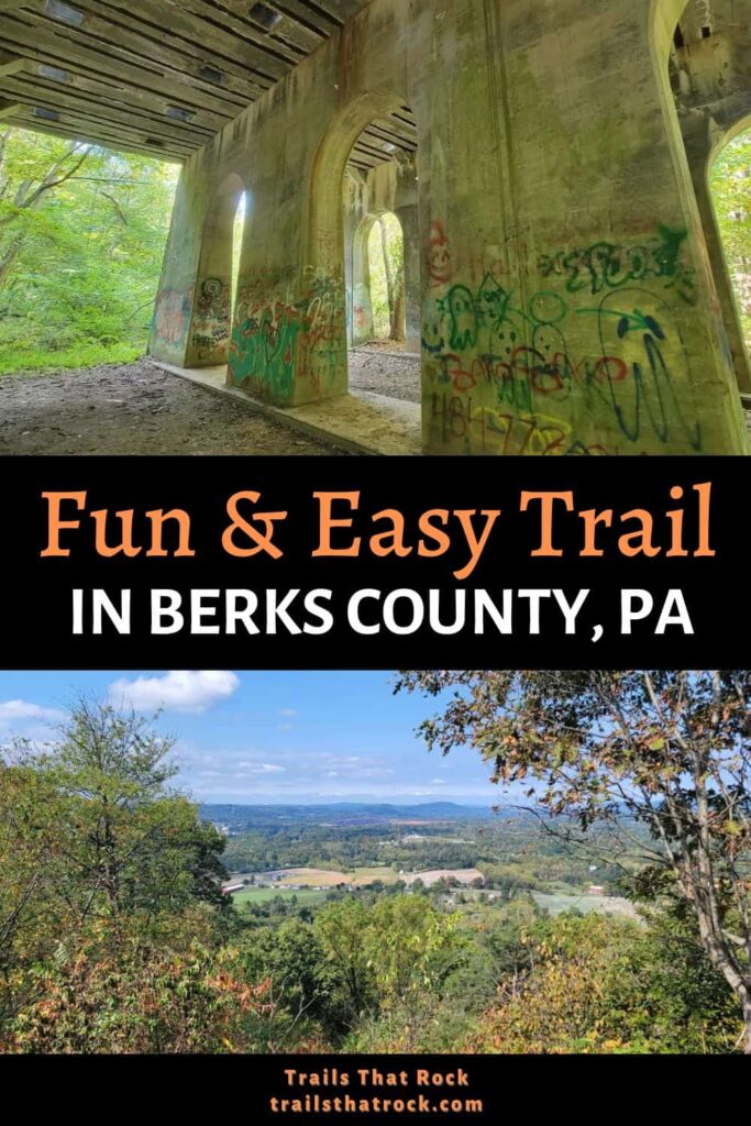 Monocacy Hill Recreation Area has over 5 miles of hiking trails ranging from eay to moderate, with fun finds along the trail like quarry ruins, an overlook, and a small waterfall