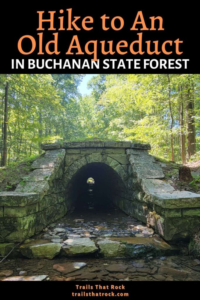 The Railroad Arch Trail leads to an interesting piece of history within the Buchanan State Forest in Pennsylvania