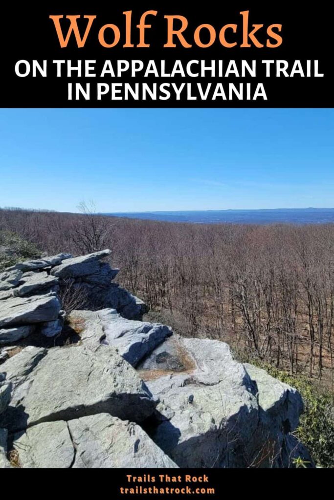 Hiking to Wolf Rocks on the Appalachian Trail is a mostly easily trail to a rock scramble and pretty overlook. It's a short hiking trail in Pennsylvania close to New Jersey and New York