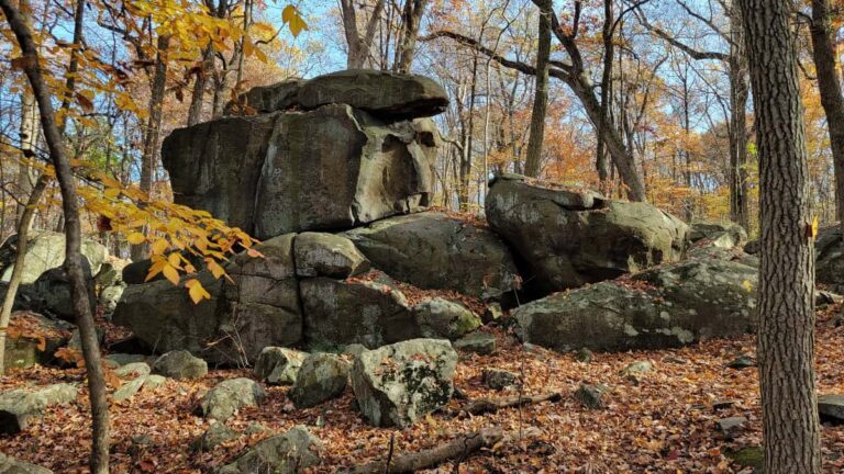 large boulder appear to look like the side profile of a face