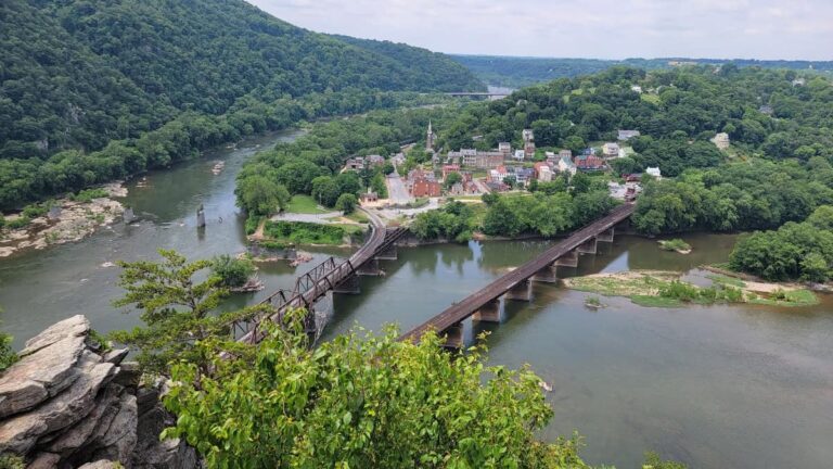 View of Harpers Ferry from the Maryland Heights Trail overlook