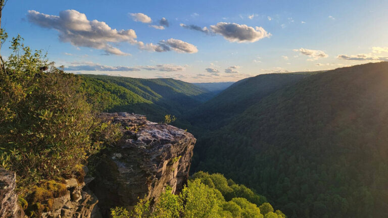 Golden hour at Lindy Point Overlook
