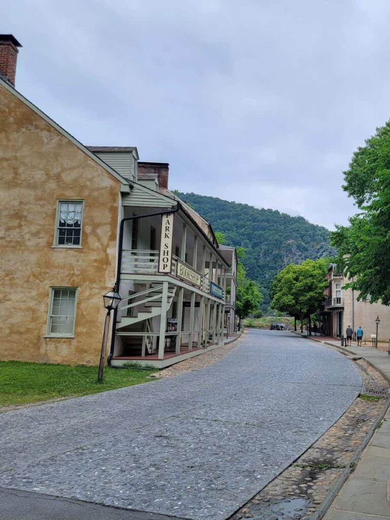 view of Shenandoah Street in Harpers Ferry