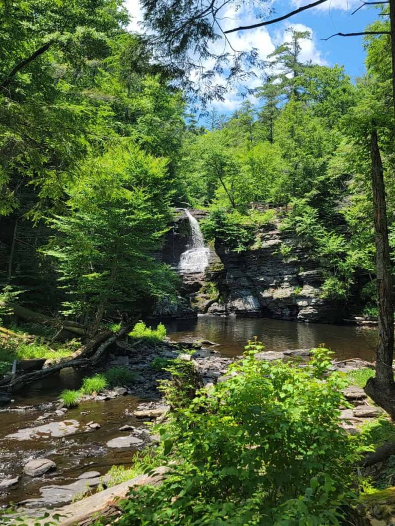 Fulmer Falls is the tallest waterfall at George W Childs Park