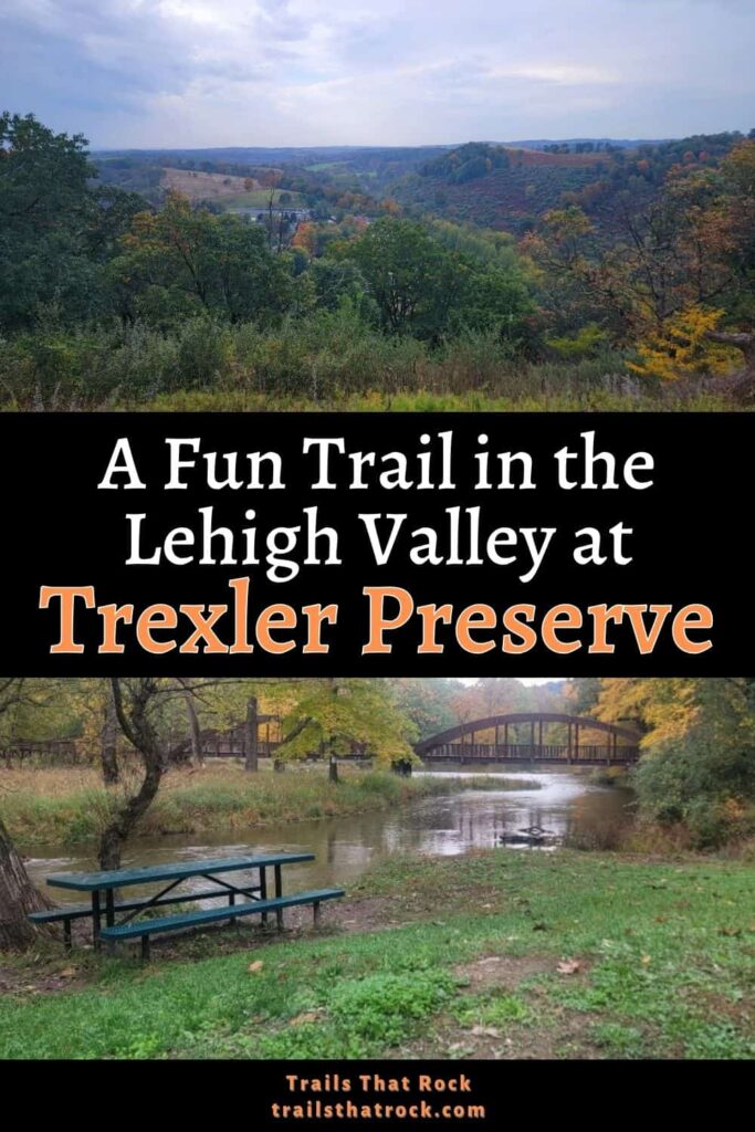 One of the best hiking trails at Trexler Nature Preserve is the Covered Bridge and Elk Trail Loop